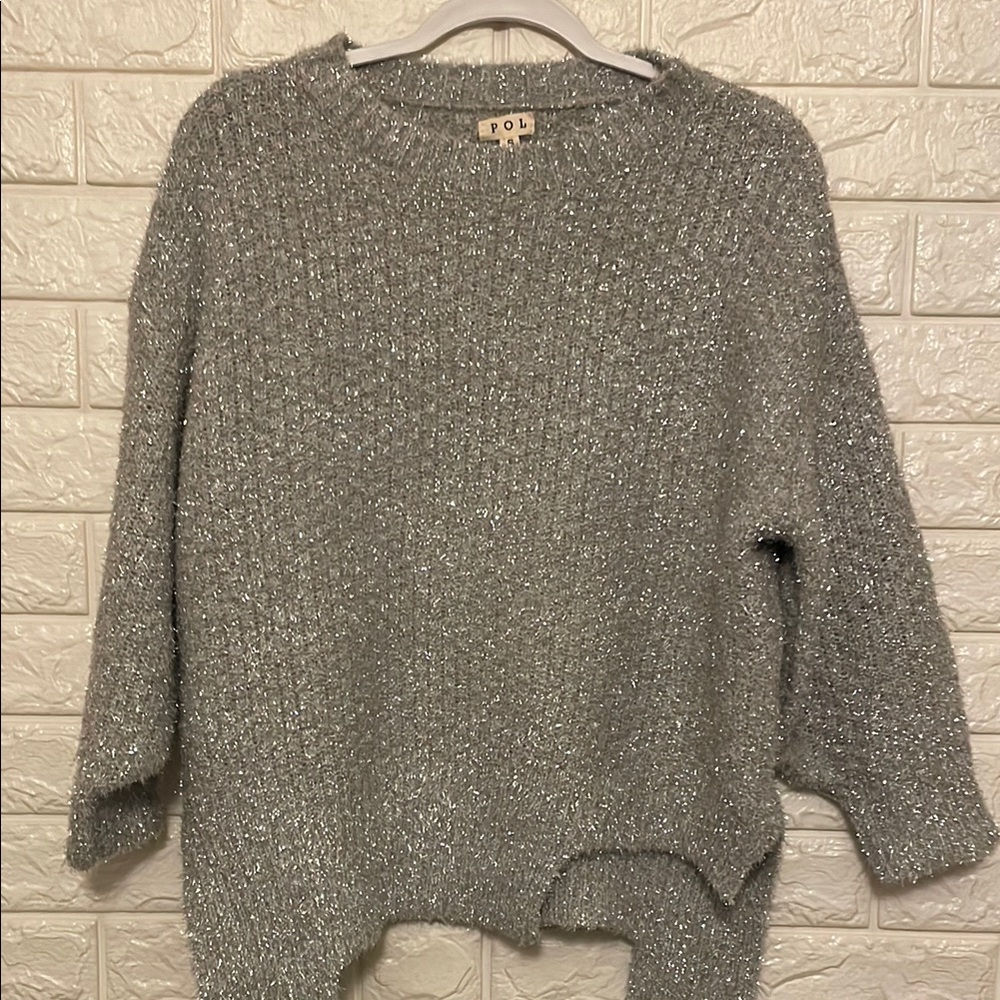 #104. POL Women's Silver Sweater